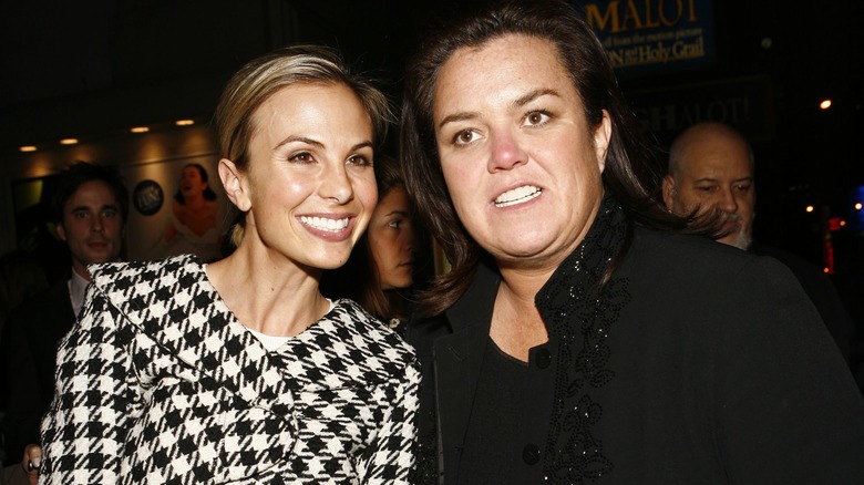 Elisabeth Hasselbeck and Rosie O'Donnell posing