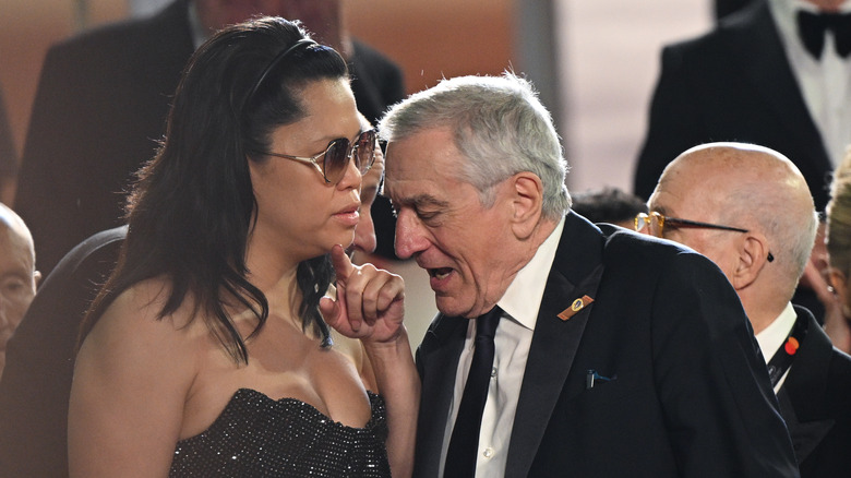 Tiffany Chen and Robert De Niro talking