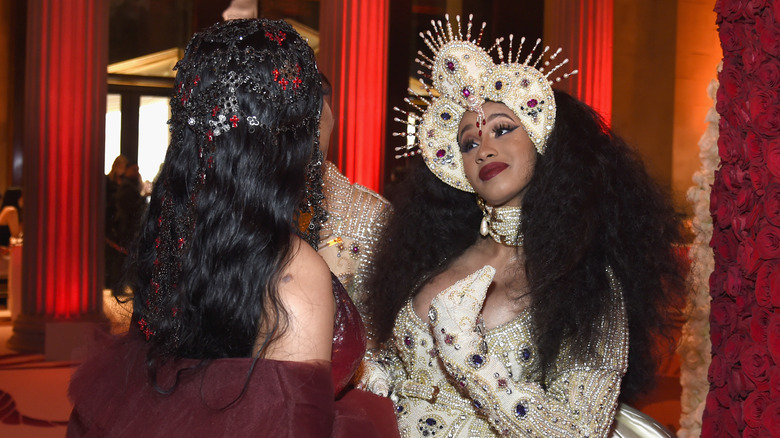 Nicki Minaj and Cardi B dressed up