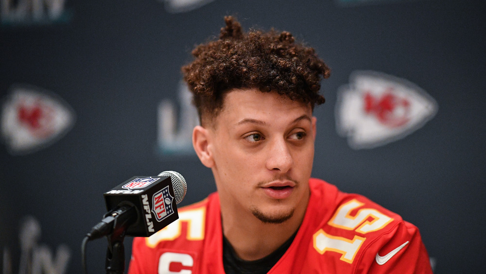 Patrick Mahomes, interviewing