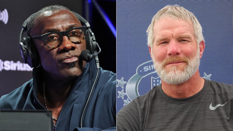 Brett Favre at SiriusXM studios in 2022