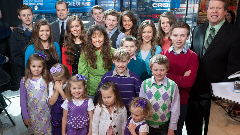 Duggar family posing