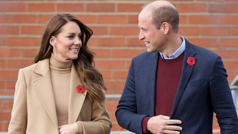 Prince William and Kate Middleton at an event