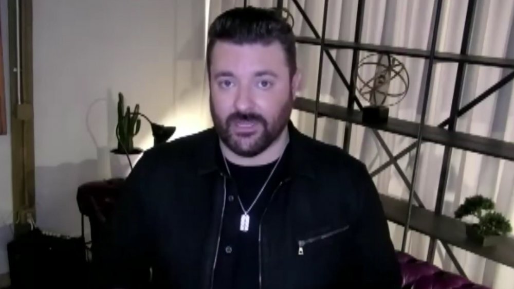 Chris Young accepting an award at the 2020 CMT Music Awards