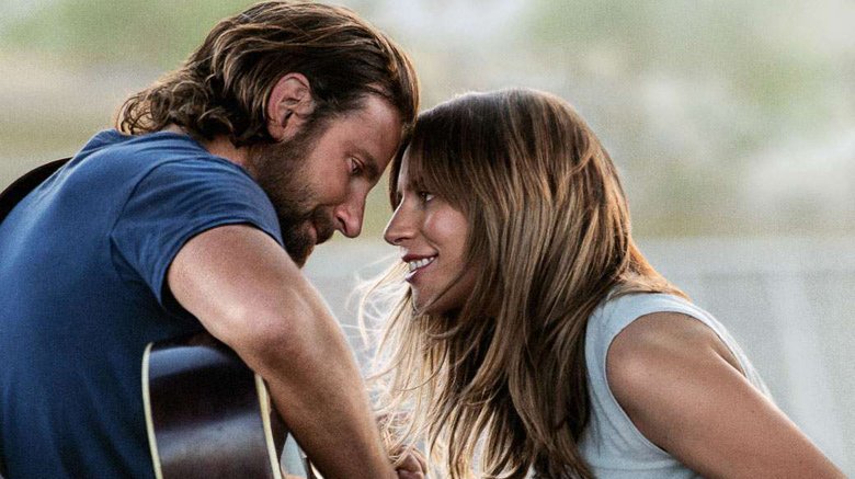 Bradley Cooper as Jackson Maine and Lady Gaga as Ally in "A Star Is Born"