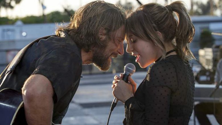 Bradley Cooper as Jackson Maine and Lady Gaga as Ally in "A Star Is Born"