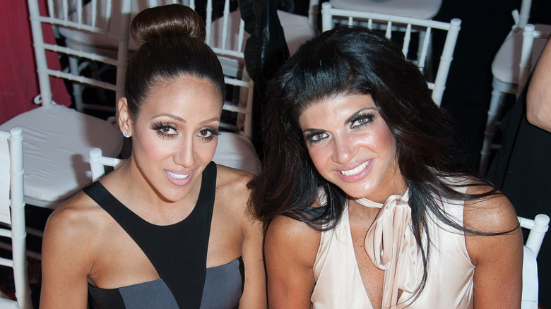 Melissa Gorga and Theresa Giudice smiling 