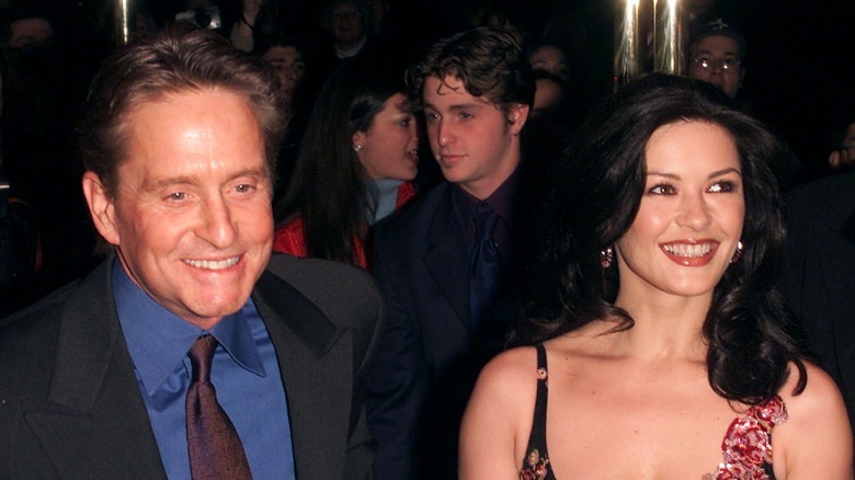 Michael Douglas Catherine Zeta-Jones smiling 