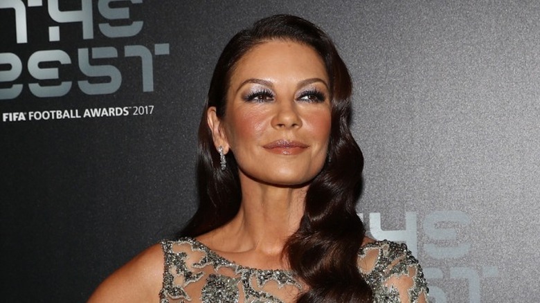 Catherine Zeta-Jones closed mouth smile