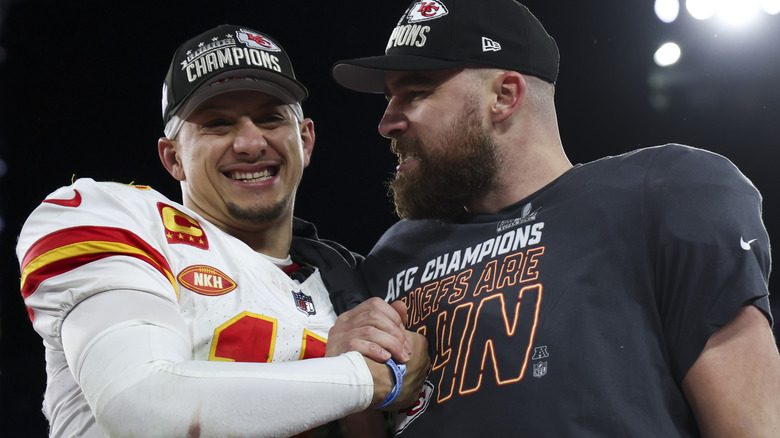 Patrick Mahomes and Travis Kelce