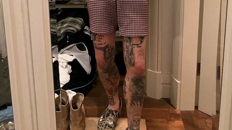 Post Malone's legs