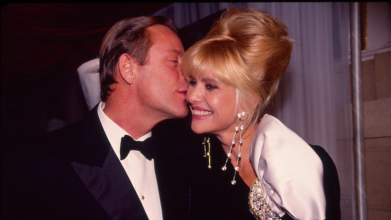 Riccardo Mazzucchelli kissing Ivana Trump