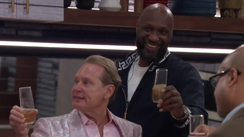 Carson Kressley and Lamar Odom in Celebrity Big Brother