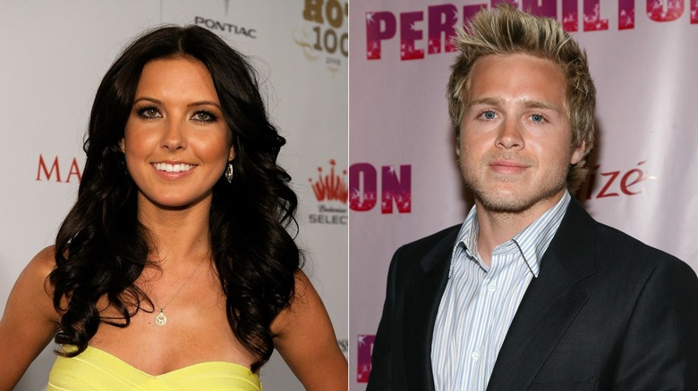 Audrina Patridge and Spencer Pratt split image