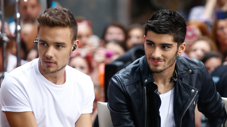 Liam Payne and Zayn Malik side by side