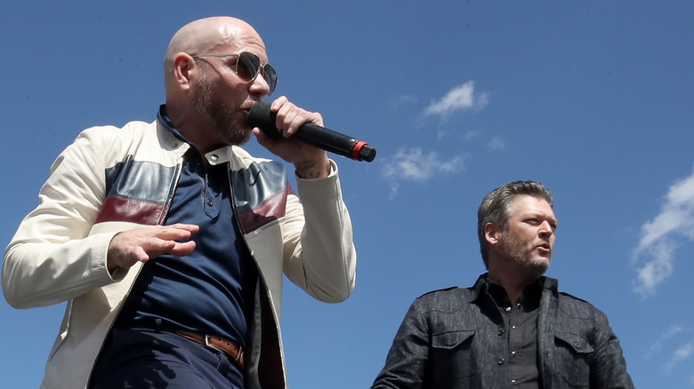 Blake Shelton and Pitbull