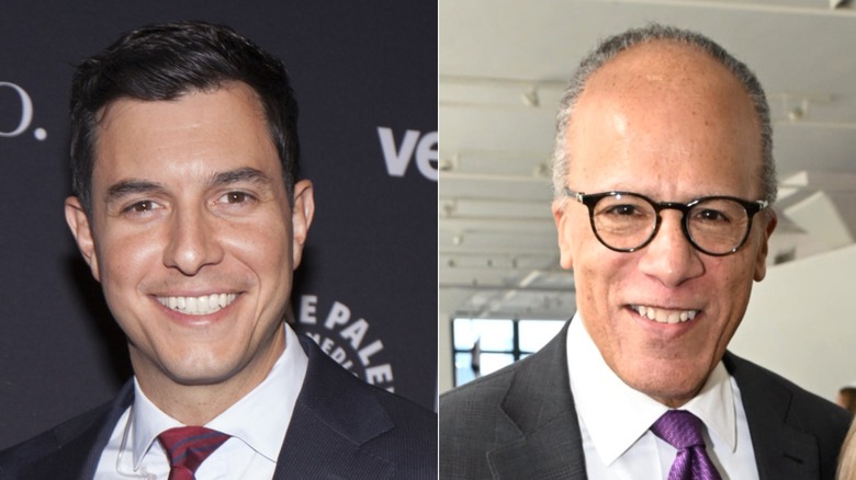 Split image of Tom Llamas and Lester Holt