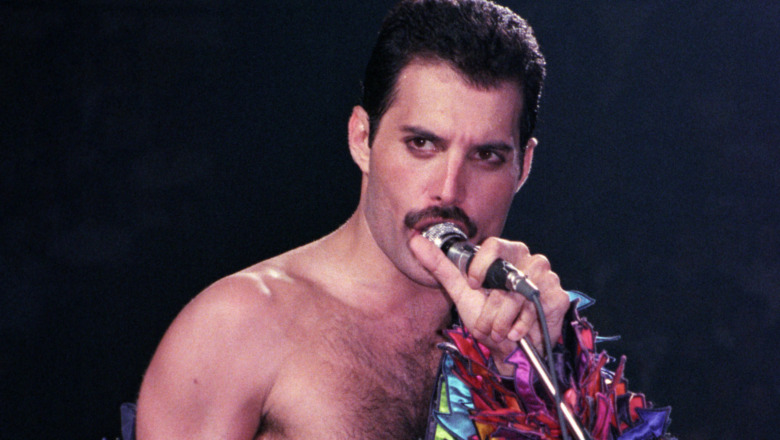 Freddie Mercury on stage