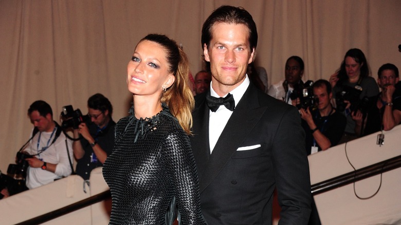 Brady and Bündchen pose together