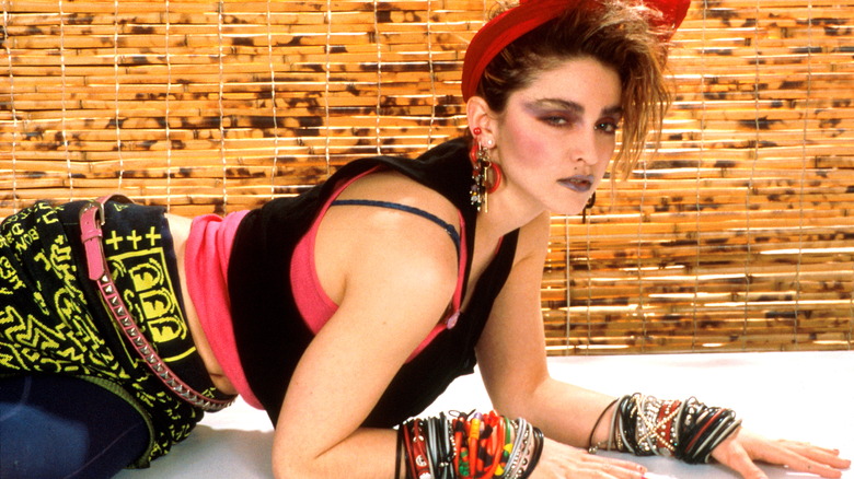 Madonna 1980s bracelets tank top