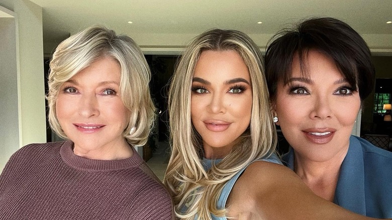 Martha Stewart, Khloe Kardashian, and Kris Jenner take a selfie