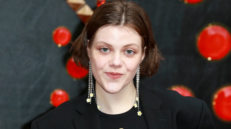 Georgie Henley smiling