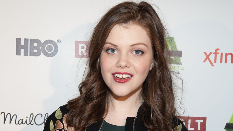 Georgie Henley smiling