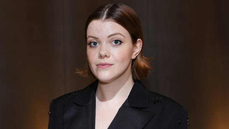 Georgie Henley posing