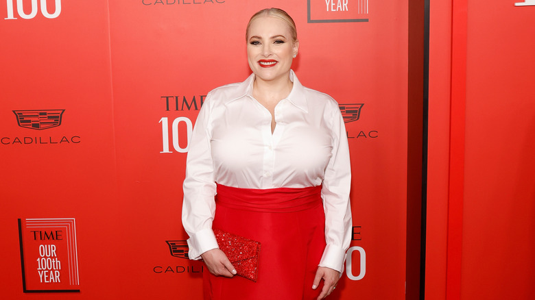 Meghan McCain posing for photos at the 2023 Time100 Gala at Jazz at Lincoln Center