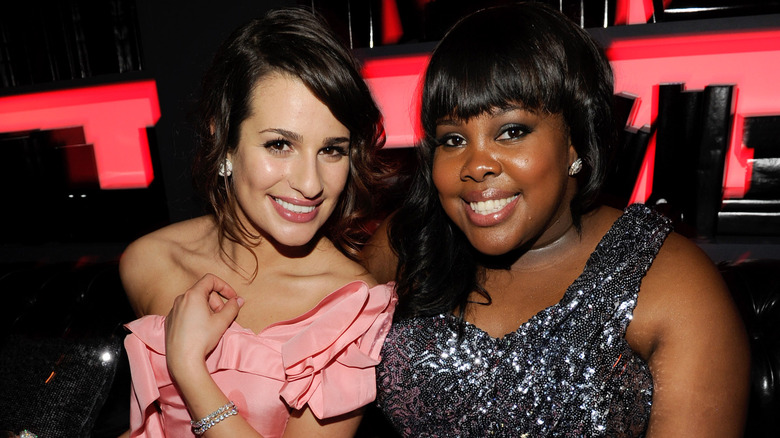 Lea Michelle with Amber Riley