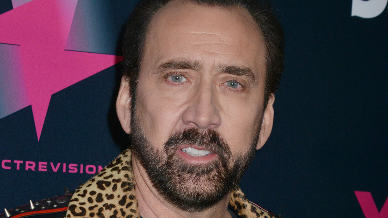 Nicolas Cage posing