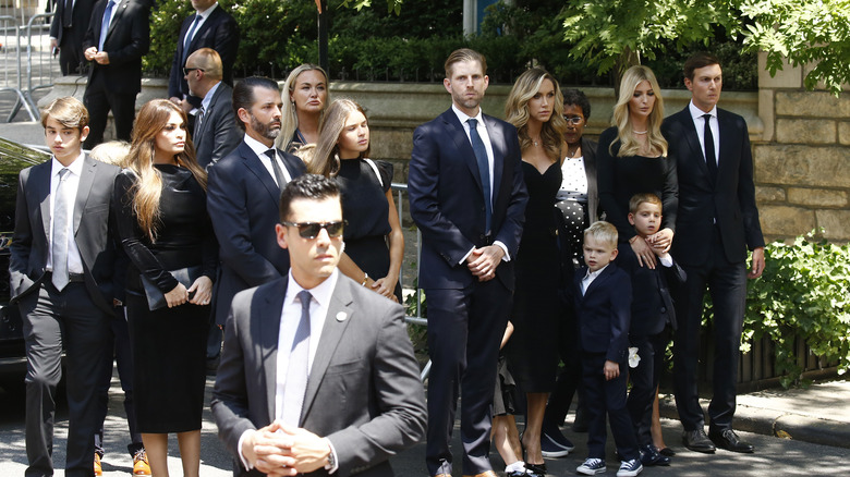 Trump family at Ivana's funeral