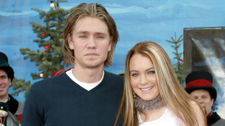 Chad Michael Murray and Lindsay Lohan on red carpet