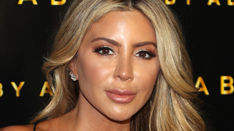 Larsa Pippen wearing glittery eye makeup