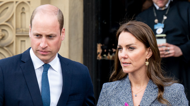 Prince William and Kate Middleton at Glade of Light Memorial in Manchester