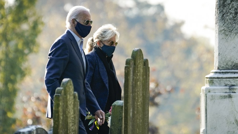 Joe Biden and Jill Biden at St. Joseph on the Brandywine in October 2020