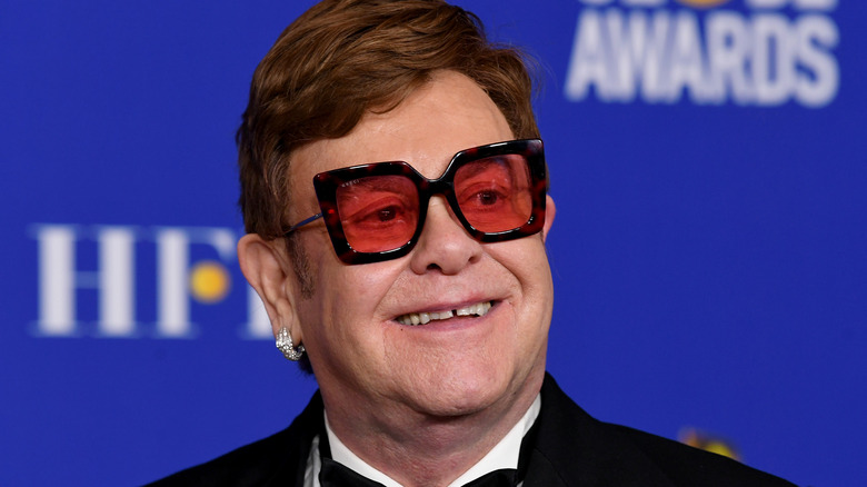 Elton John smiling