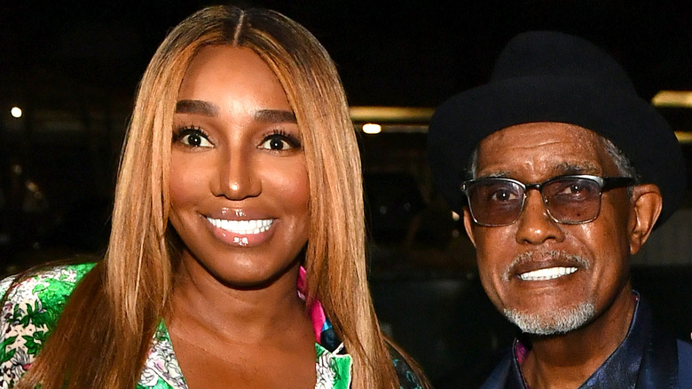 NeNe Leakes and Gregg Leakes attending The Linnethia Lounge grand opening weekend