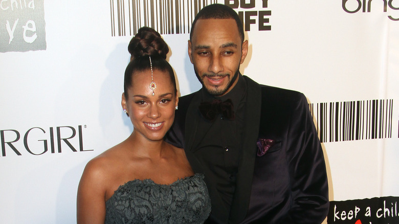 Alicia Keys and Swizz Beatz at an event