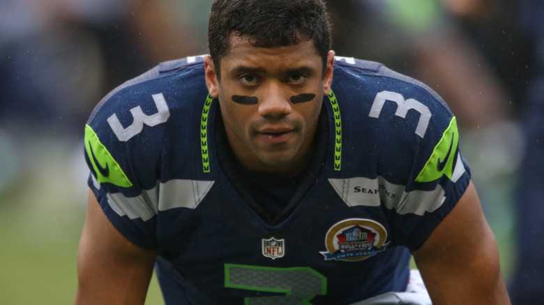 Russell Wilson during a game in 2012