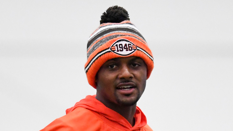 deshaun watson in ski cap