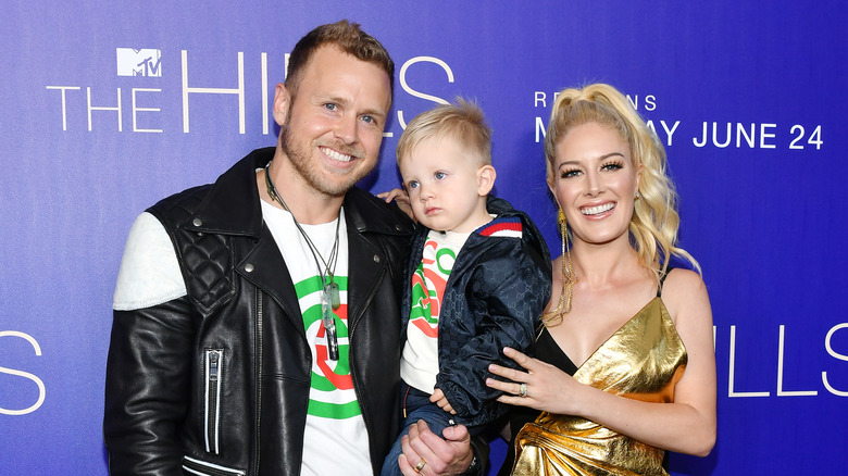 Spencer Pratt, Gunner Pratt and Heidi Pratt attend the premiere of MTV's "The Hills: New Beginnings"