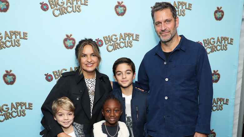 Mariska Hargitay and Peter Hermann with kids