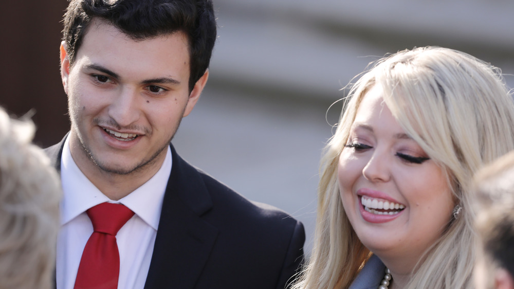 Tiffany Trump and Michael Boulos during Donald Trump's presidential campgain