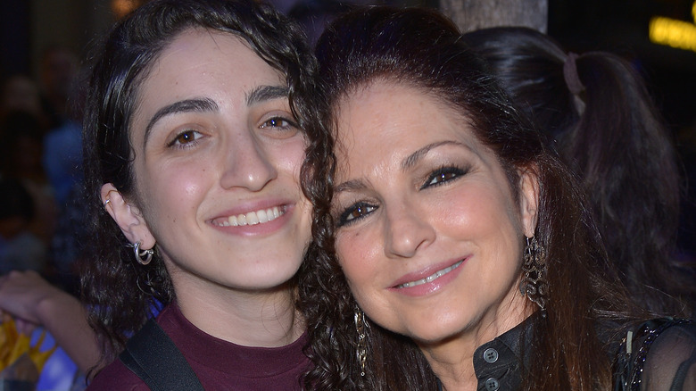 Gloria Estefan and Emily Estefan hugging