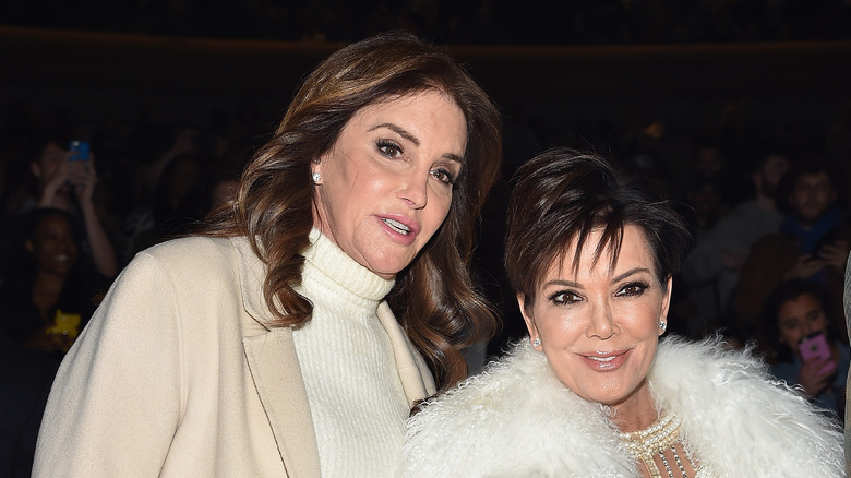 Caitlyn and Kris Jenner posing