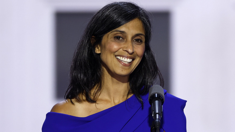 Usha Vance speaking at the RNC