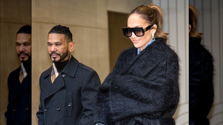 Jennifer Lopez and Benny Medina leaving the "Today" show