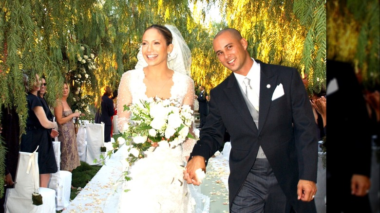 Jennifer Lopez and Cris Judd on their wedding day