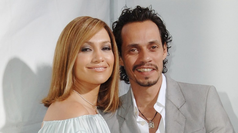 Jennifer Lopez and Marc Anthony all smiles on red carpet